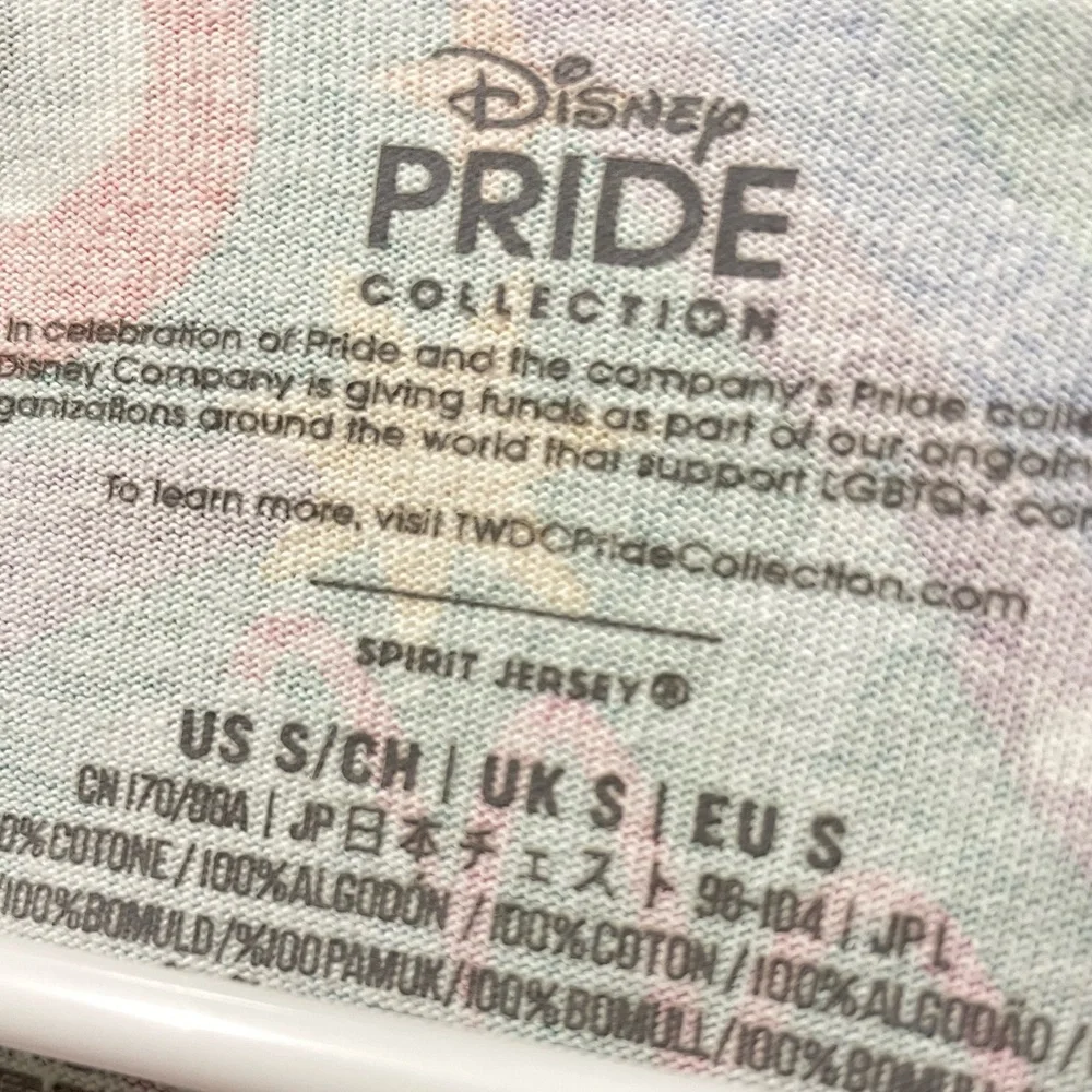 Disneyland Spirit Jersey Pride Collection Adult S Colorful Artsy Gay Day Floral - Picture 6 of 7